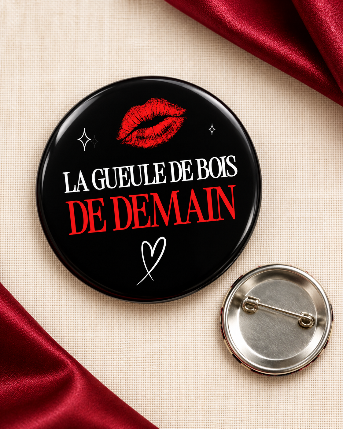 Badges EVJF Bad Girl – gueule de bois